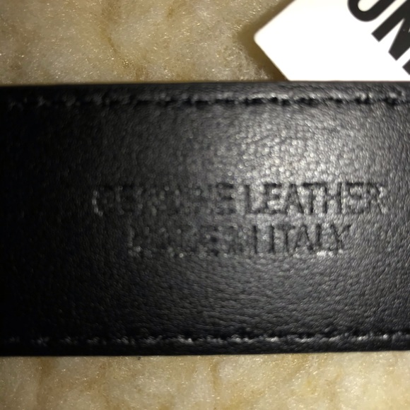 Moschino Leather Belt with Gold Tone Moschino Bear Buckle - Picture 12 of 13